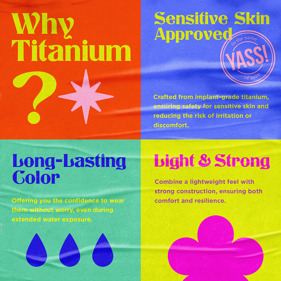 CZ Gatsby Titanium Flatback Earring