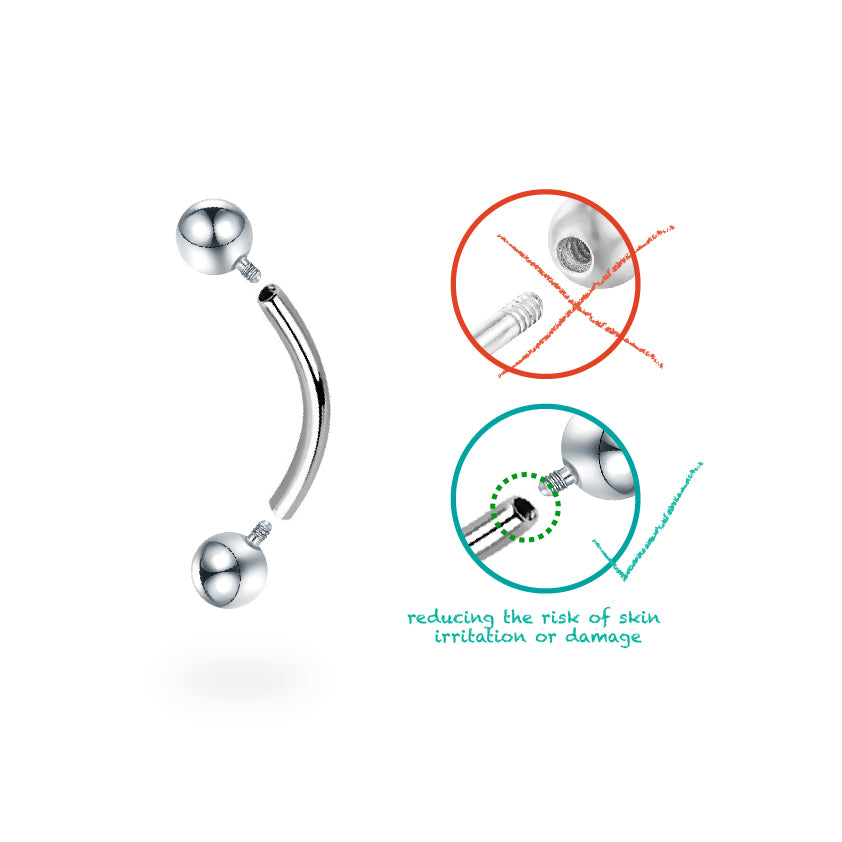 Classic Ball Curved Barbell