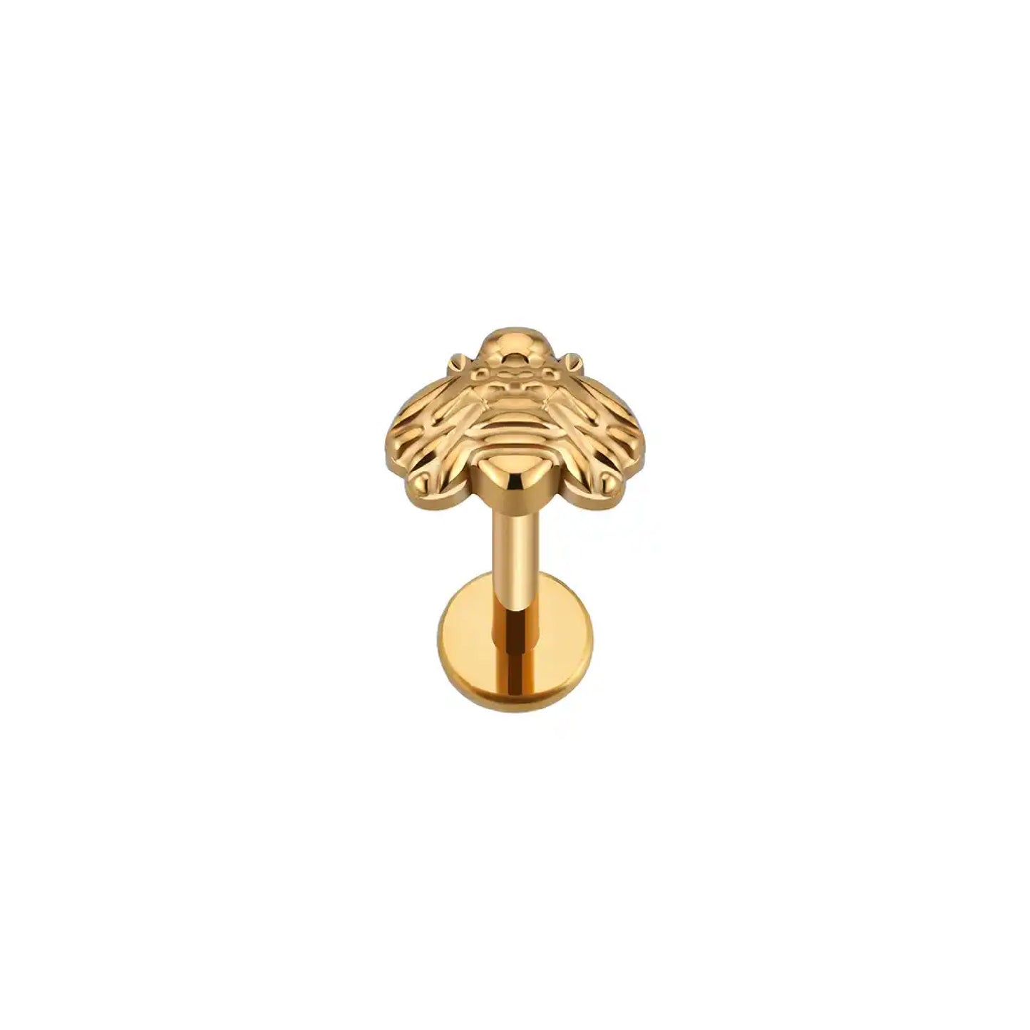 Buzzing Bee Titanium Flatback Earring