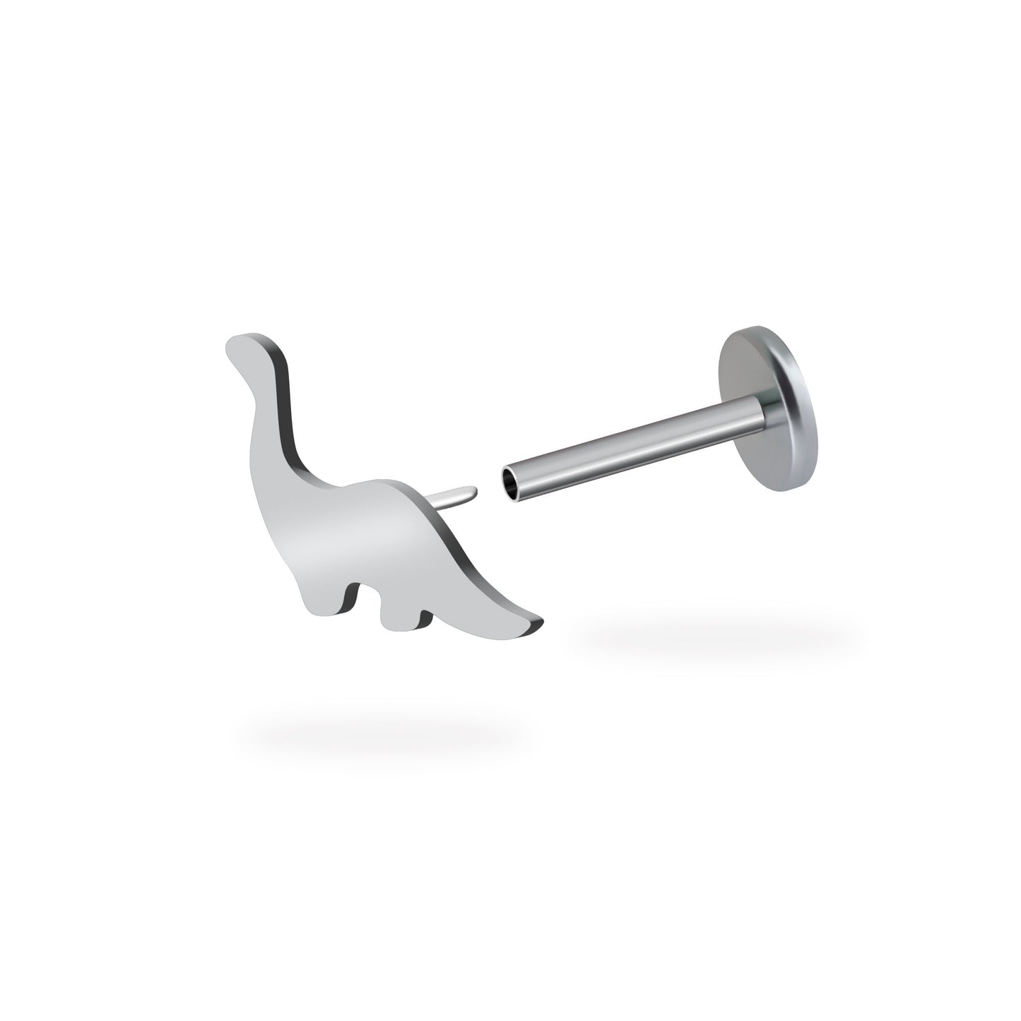 Dinosaur Flatback Titanium Earring