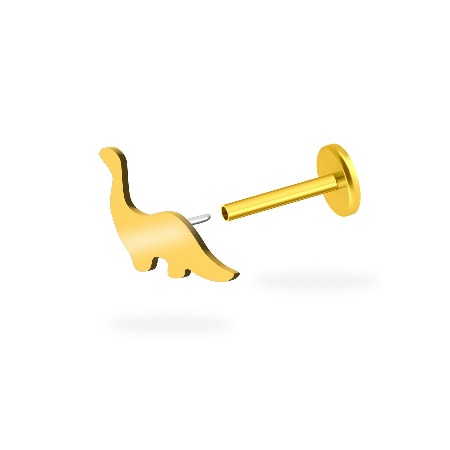 Dinosaur Flatback Titanium Earring