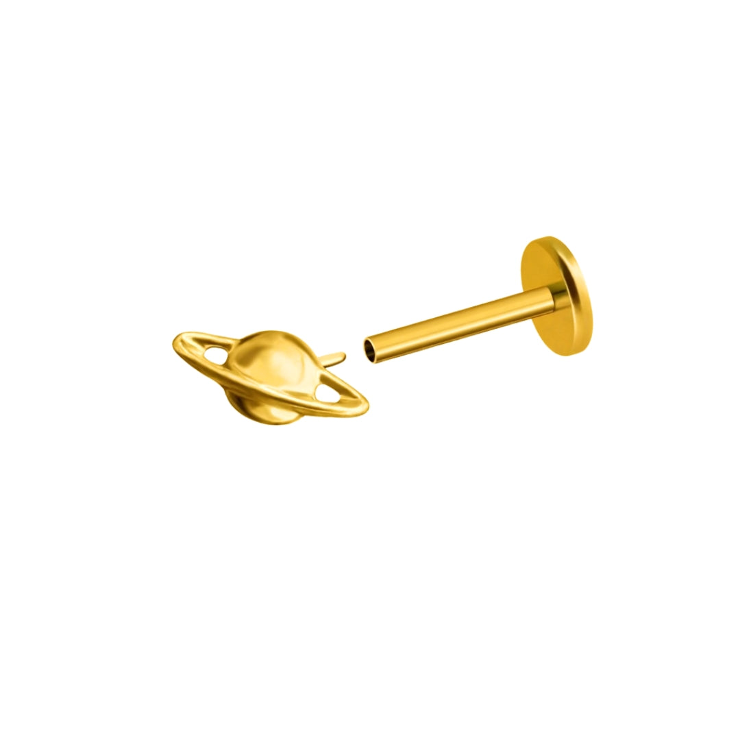 Saturn Titanium Flatback Earring