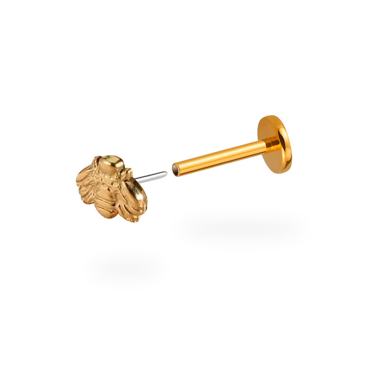 Buzzing Bee Titanium Flatback Earring