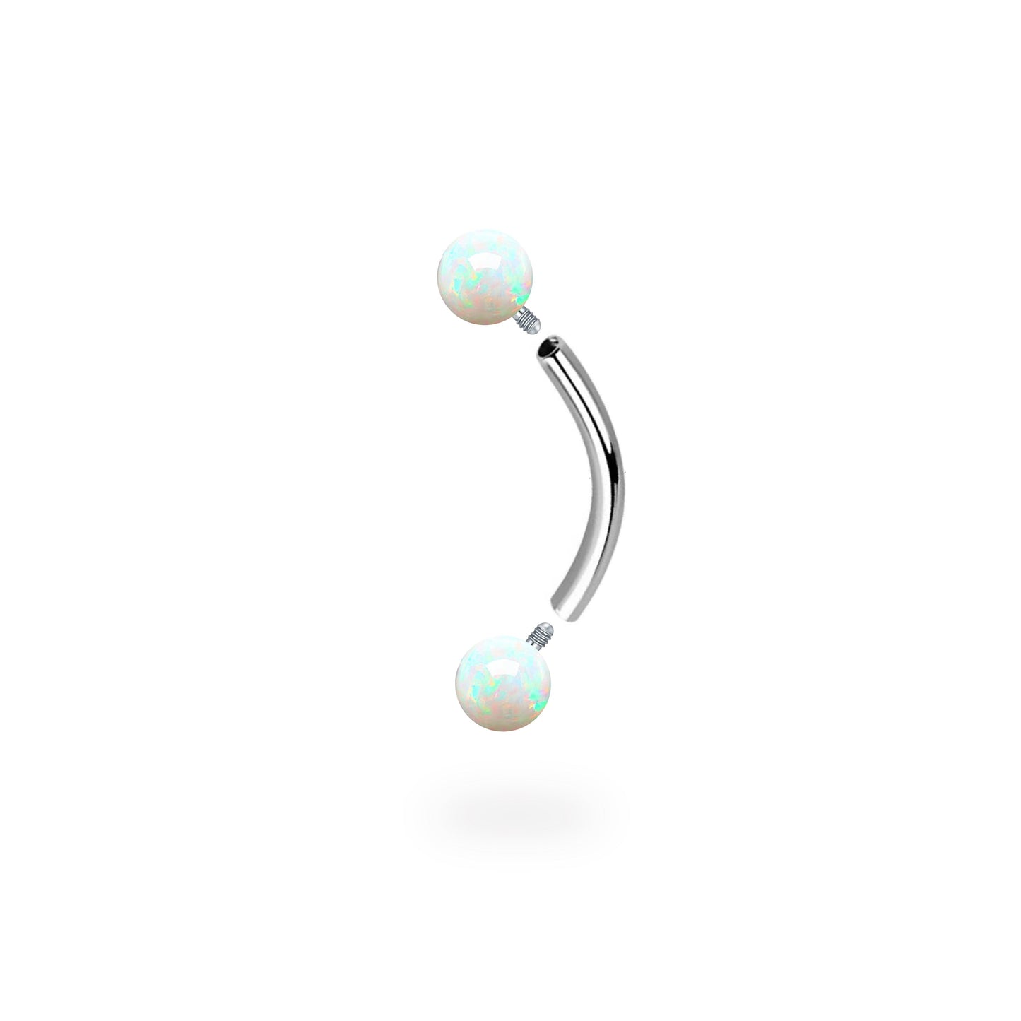 Two Side Opal Curved Barbell