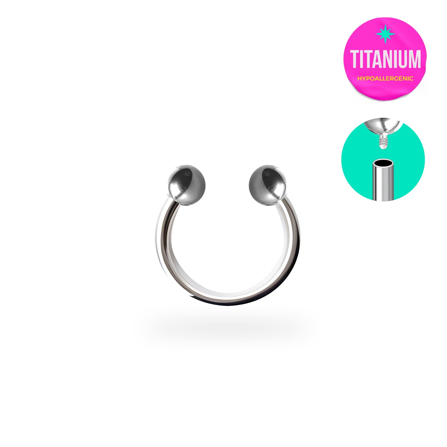Classic Ball Horseshoe Circular Barbell