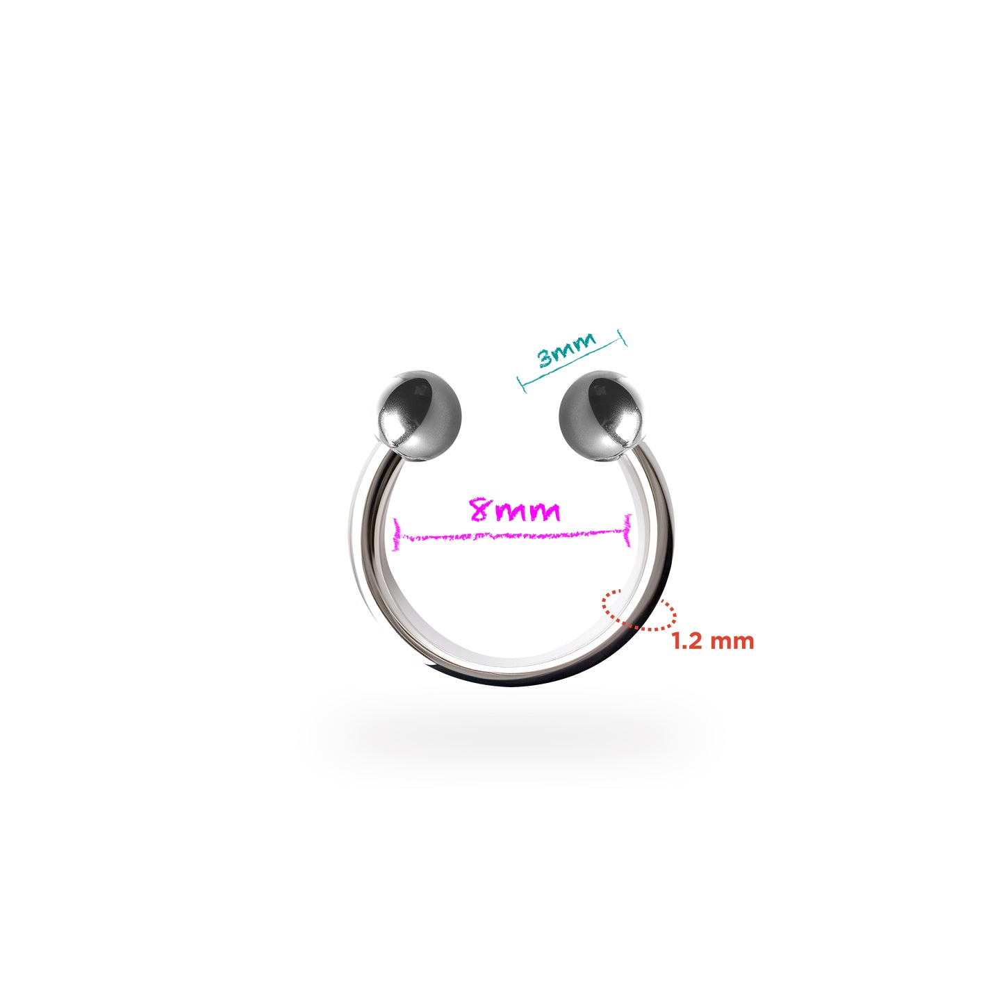 Classic Ball Horseshoe Circular Barbell