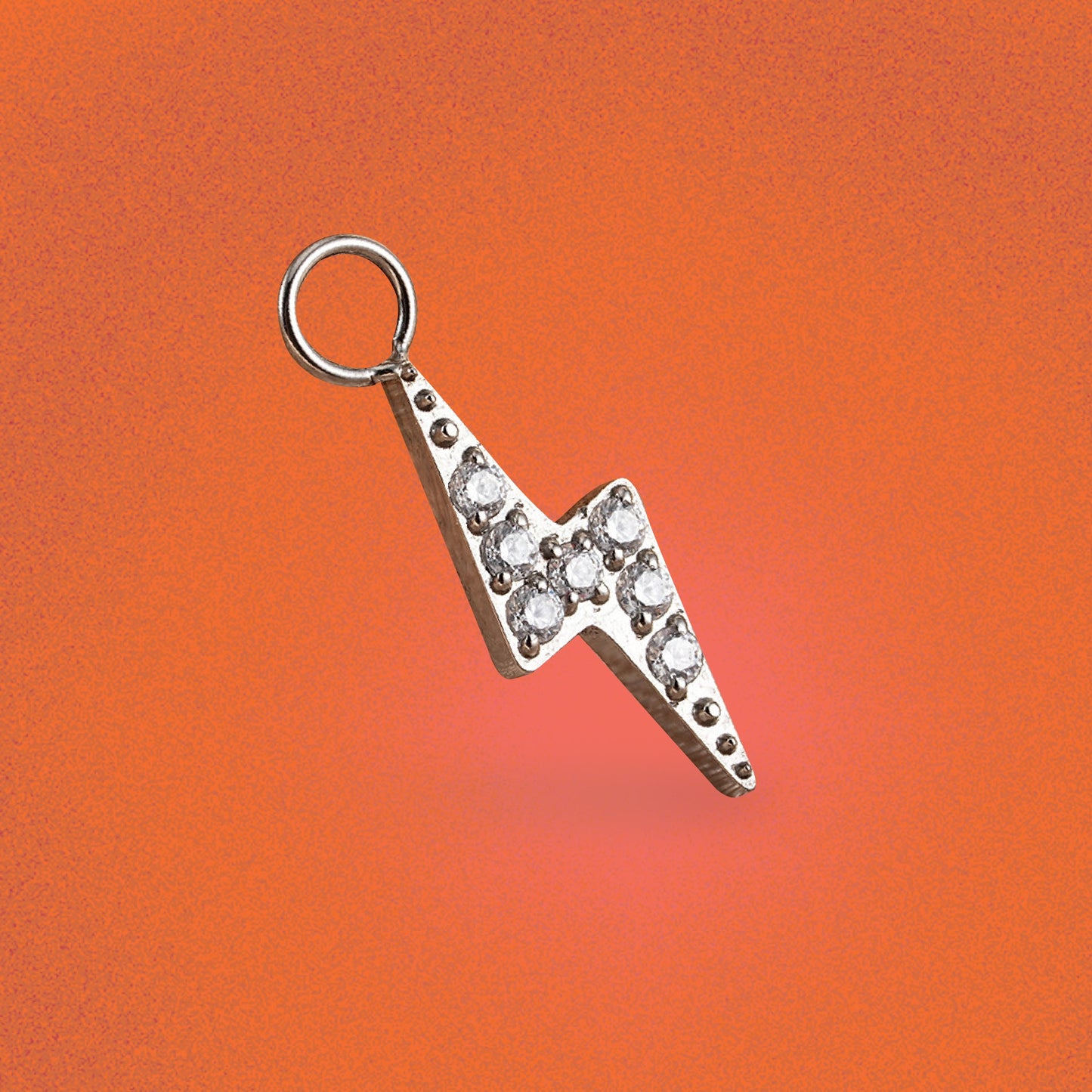 CZ Lightning Charm