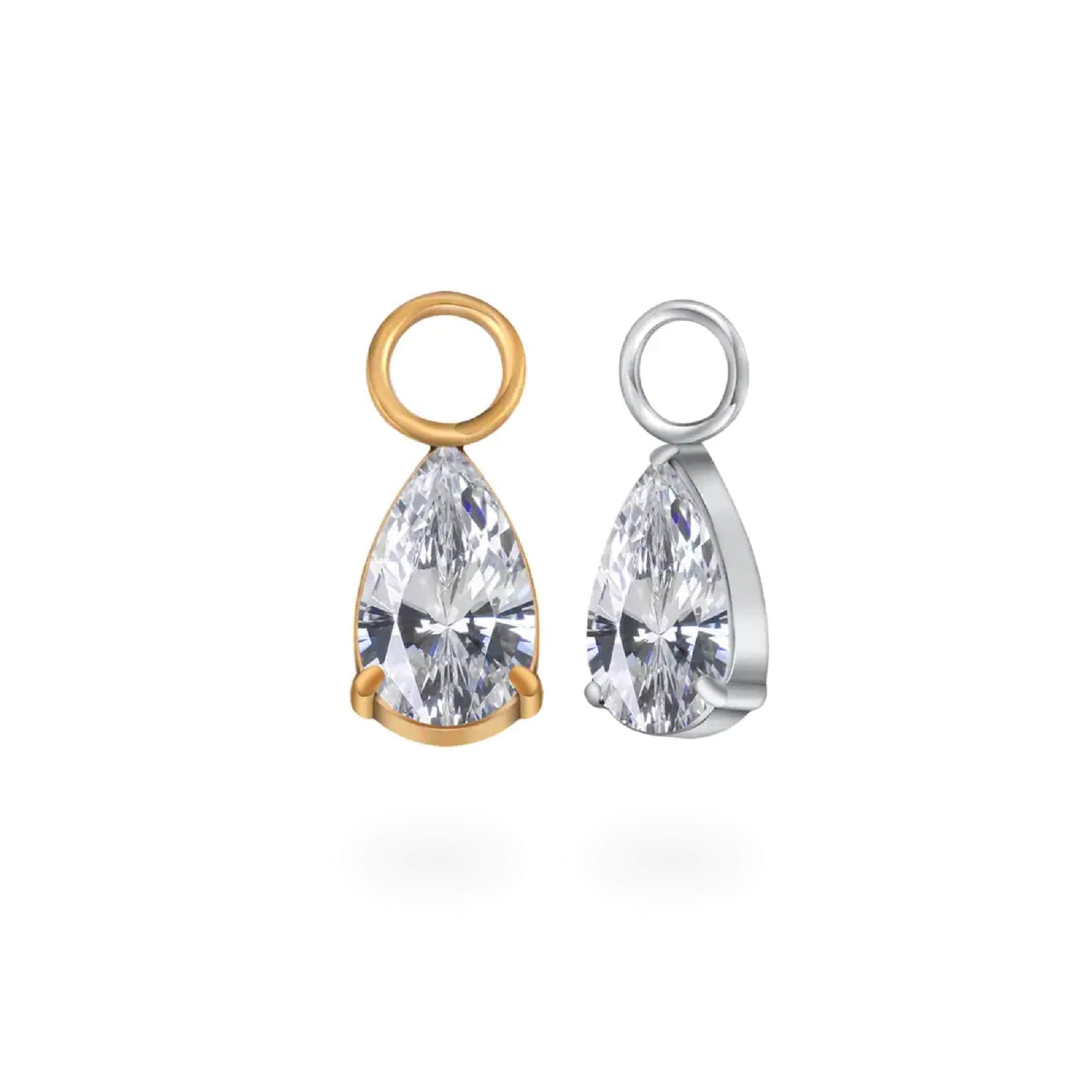 CZ Water Drop Charm