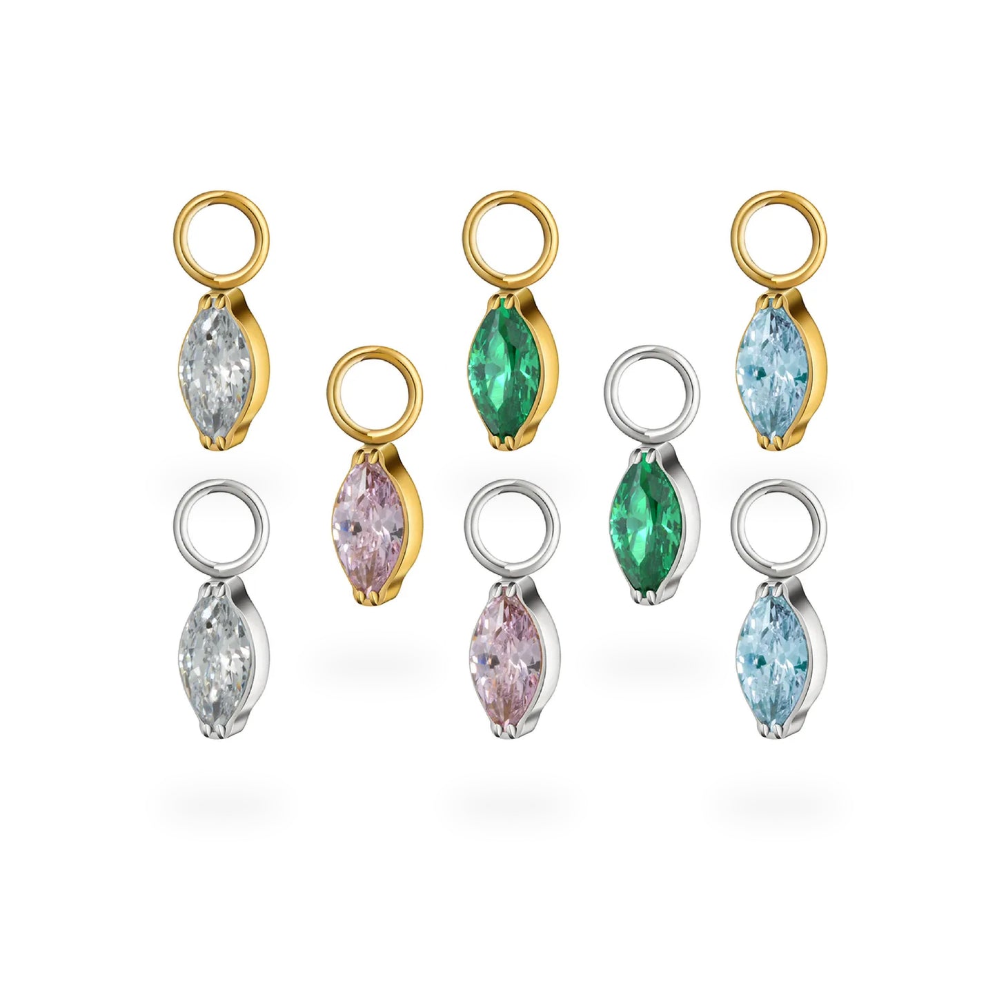 CZ Marquise Charm