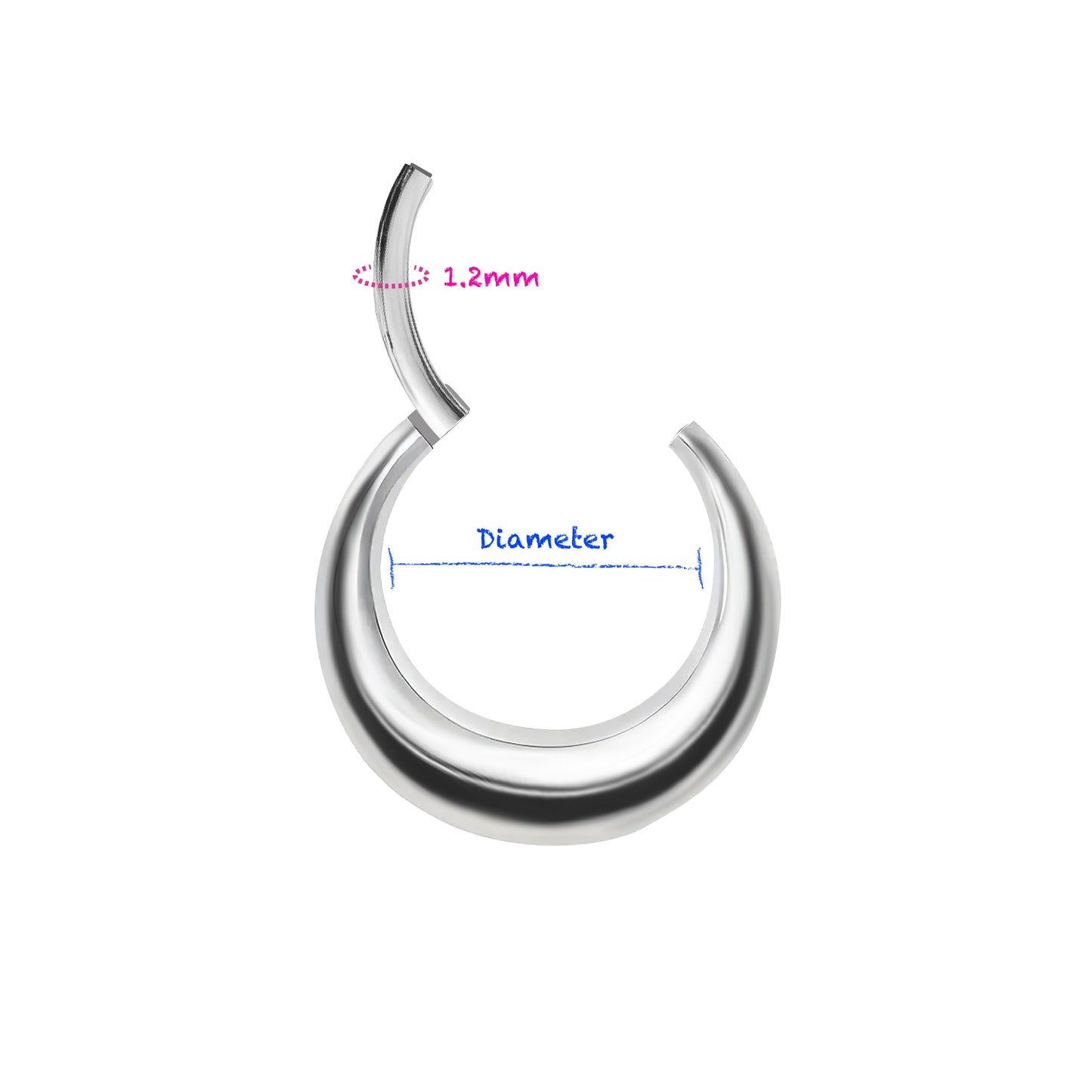 Titanium Puff Clicker Hoop