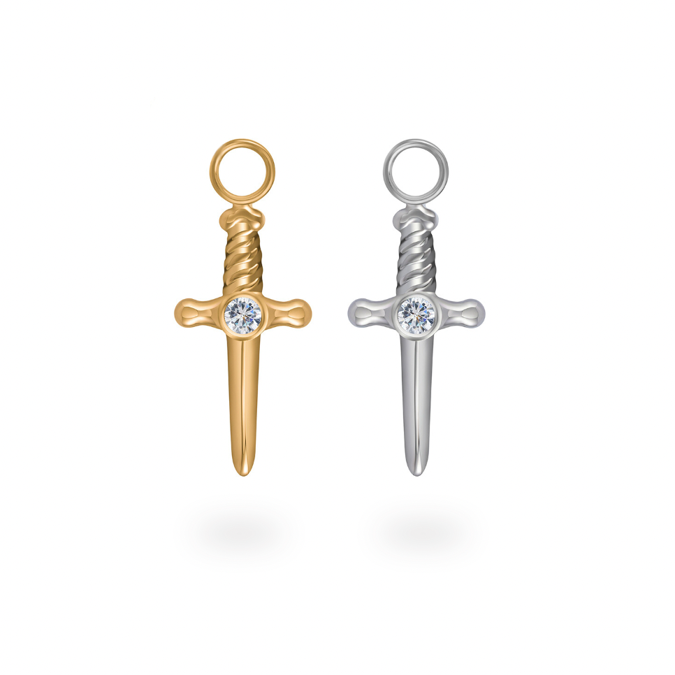 CZ Sword Charm