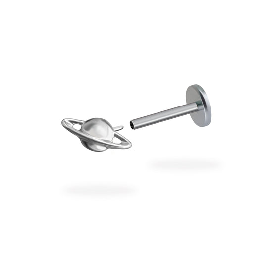 Saturn Titanium Flatback Earring
