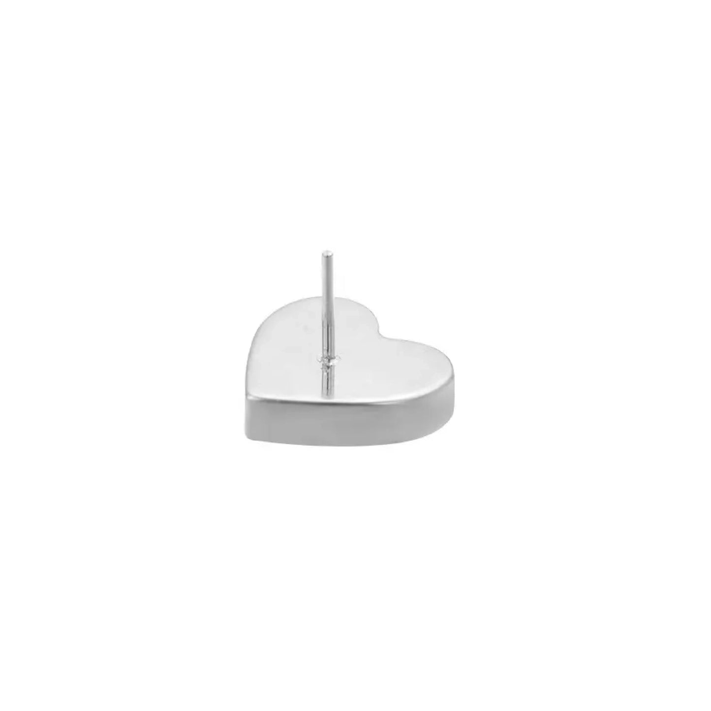 Pride Heart Titanium Flatback Earring