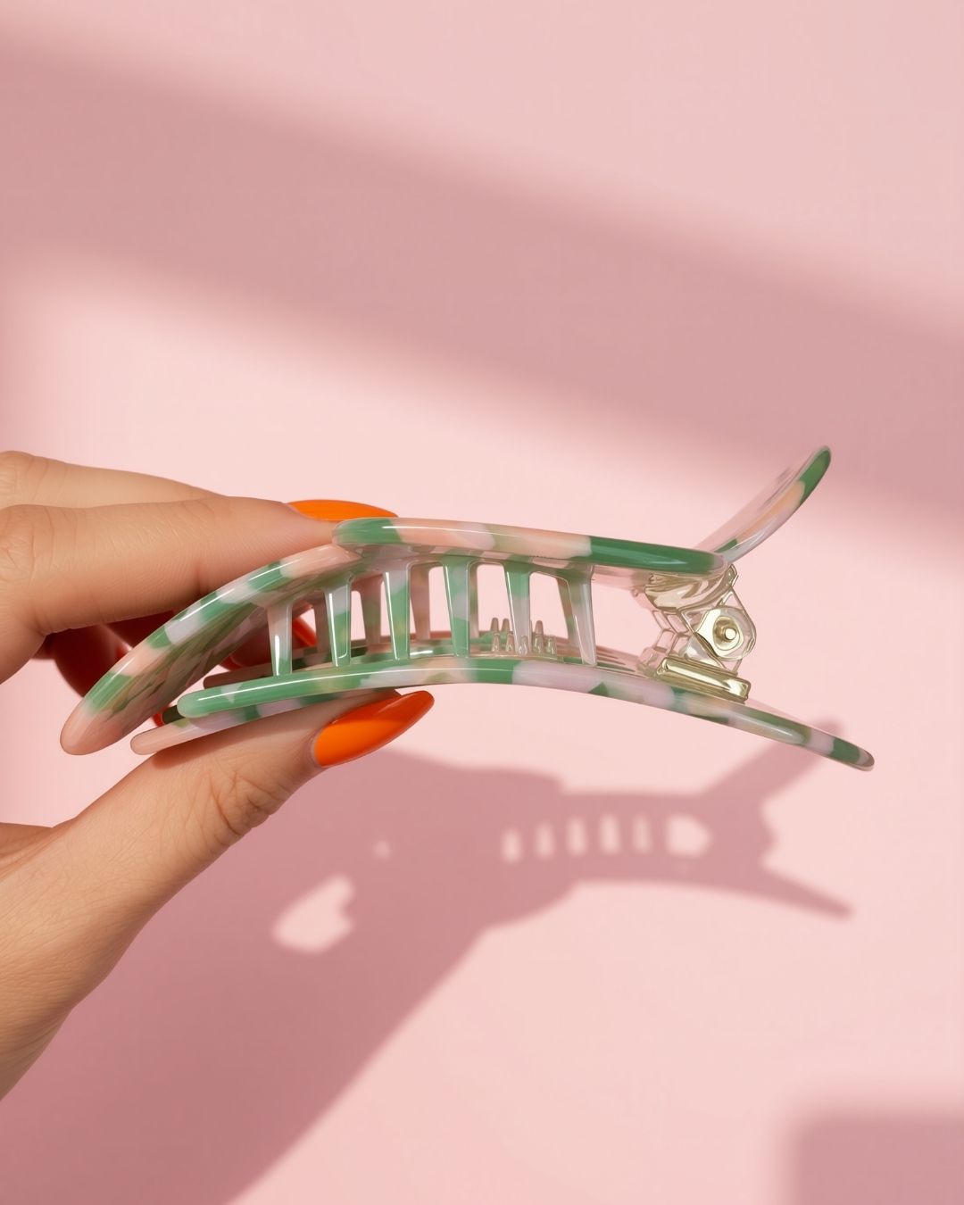Flower Flat Claw Clip