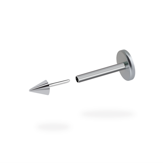 Spike Flatback Titanium Earring
