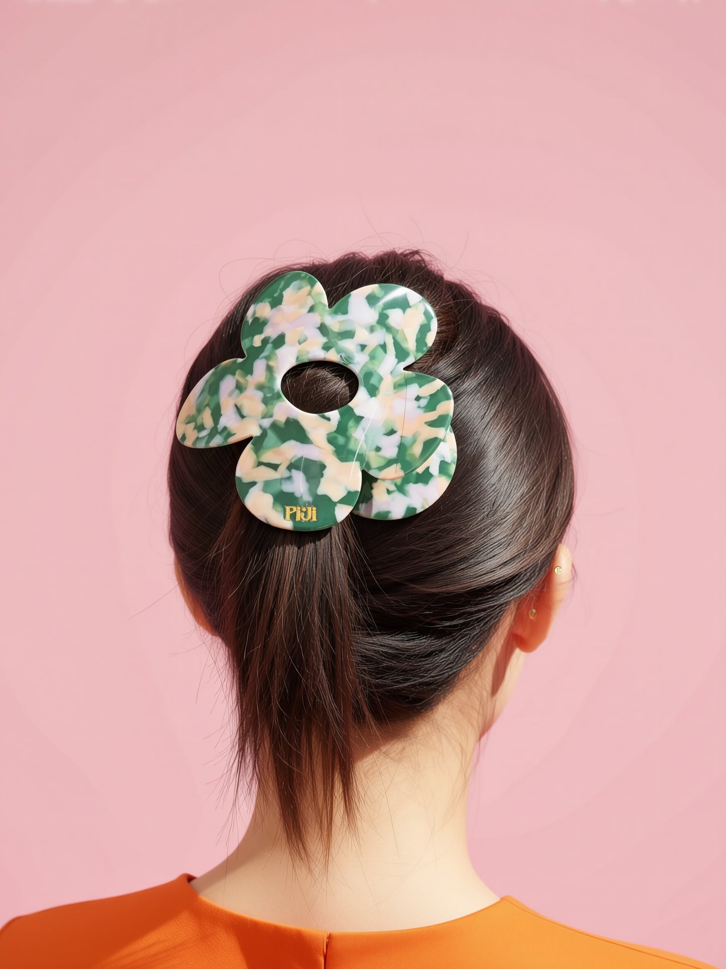 Flower Flat Claw Clip